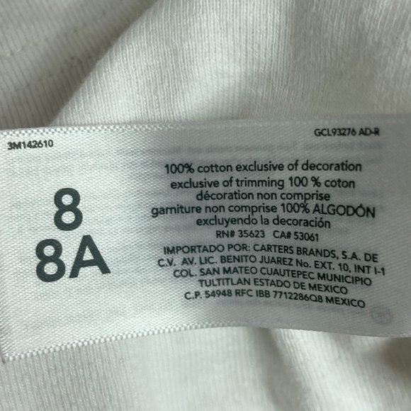 Carter's Girls Cotton "Waiting for Santa" Pajamas Size 8 (SKU: 50G) - Picture 5 of 5